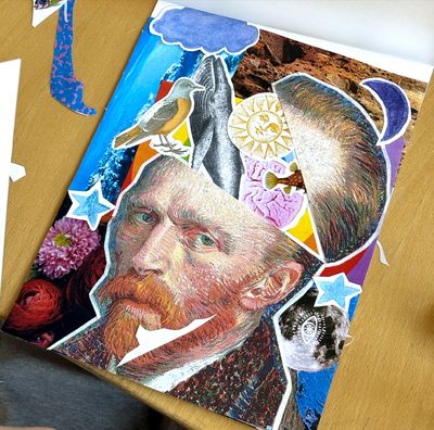 Collage composé par plusieurs portraits et plusieurs images.