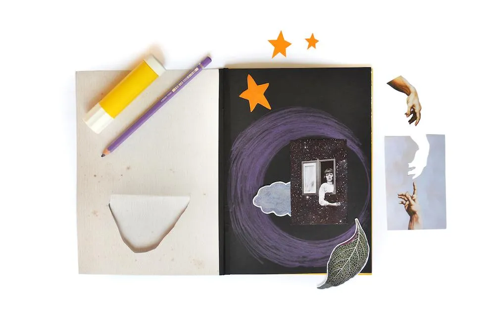 Planche de collage et découpage