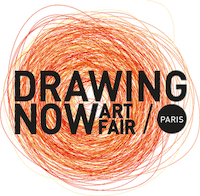 The Drawing Art logo. 'Drawing Art' is written in black on orange scribbling
