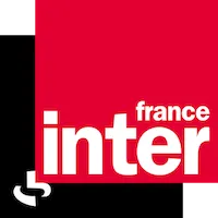 The France Inter logo, white text in a red square on a black square